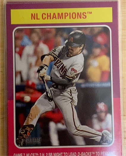2024 Topps Heritage #459 Corbin Carroll NL Champions Arizona Diamondbacks — front