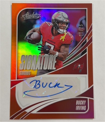2025 Panini Absolute Signature Standouts #SS-BI Bucky Irving — front