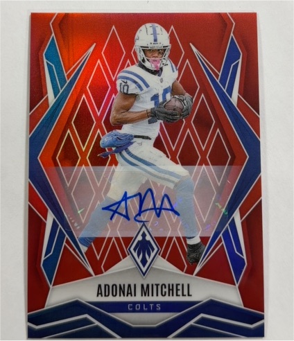 2025 Panini Phoenix Adonai Mitchell Red Auto — front