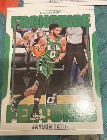 2023-24 Panini Donruss Franchise Features #1 Jayson Tatum — front