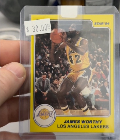 1983-84 Star #10 James Worthy — front