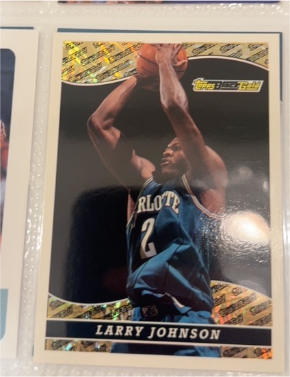 1993-94 Topps Black Gold #9 Larry Johnson — front