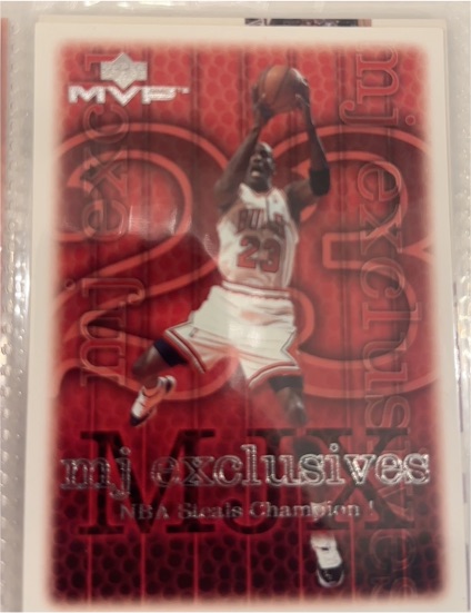 1999-00 Upper Deck MVP #203 Michael Jordan MJ Exclusives — front