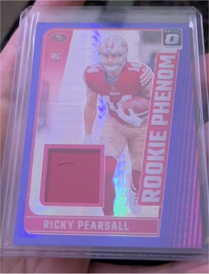 2024 Donruss Optic #RPB-RPL Ricky Pearsall Rookie Phenoms Blue Hyper — front