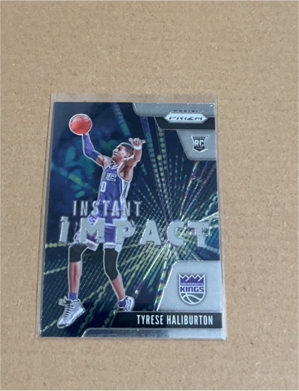 2020-21 Panini Prizm #9 Tyrese Haliburton Instant Impact Rookie — front