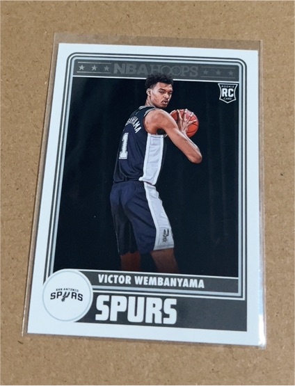 2023-24 Panini NBA Hoops Hoops Tribute #298 Victor Wembanyama — front
