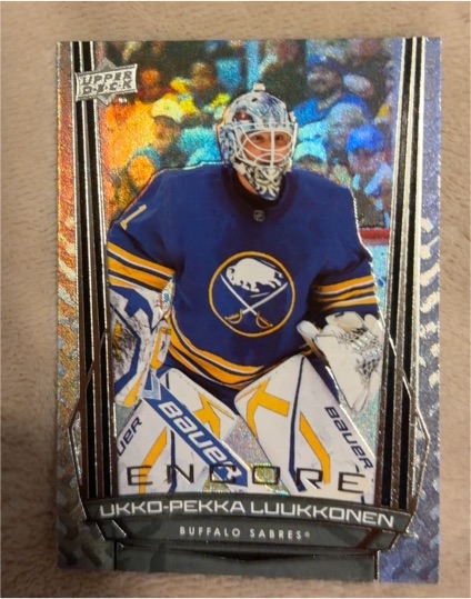 2025-26 Upper Deck Series 1 Encore #E-59 Ukko-Pekka Luukkonen — front