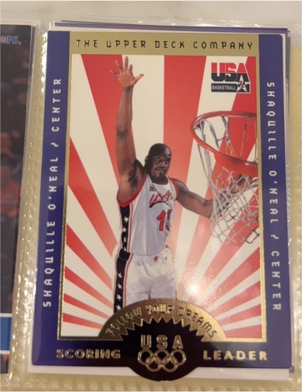 1996 Upper Deck USA #F5 Shaquille O'Neal Follow Your Dreams — front