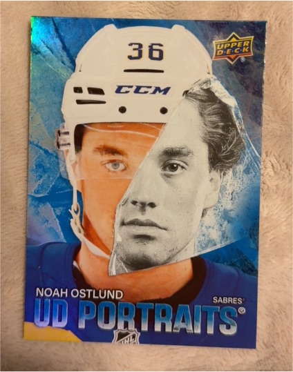2025-26 Upper Deck Series 1 UD Portraits #P-9 Noah Ostlund — front