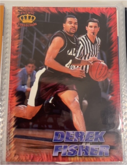 1996 Pacific Power Regents of Roundball #RR-14 Derek Fisher — front