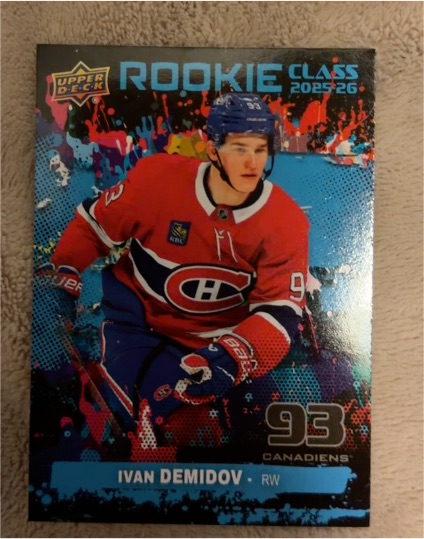 2025-26 Upper Deck Series 1 #RC-3 Ivan Demidov — front