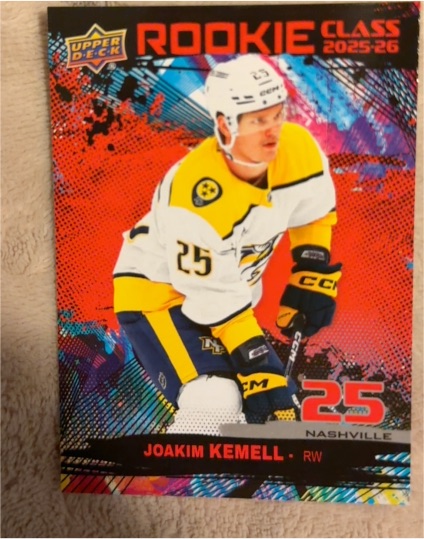 2025-26 Upper Deck Series 1 #RC-4 Joakim Kemell — front