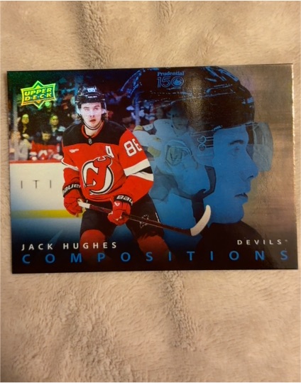 2025-26 Upper Deck Series 1 Compositions #CMP-2 Jack Hughes — front