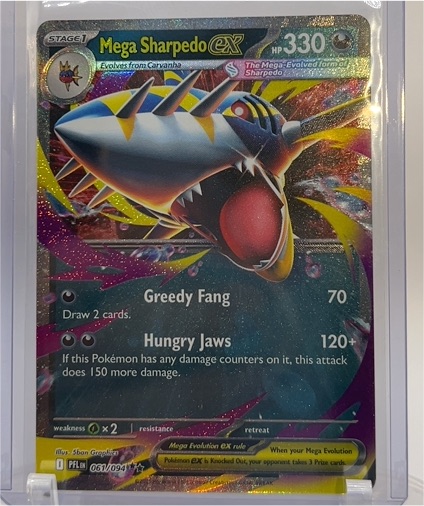 2023 Pokémon ME02: Phantasmal Flames #061 Mega Sharpedo ex — front