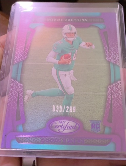 2025 Panini Certified #033 Miami Dolphins Player — front