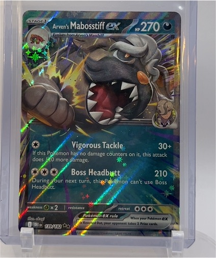 2023 Pokémon SV10: Destined Rivals #139 Arven's Mabosstiff ex — front