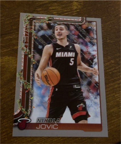2025-26 Topps Holiday #H61 Nikola Jovic — front