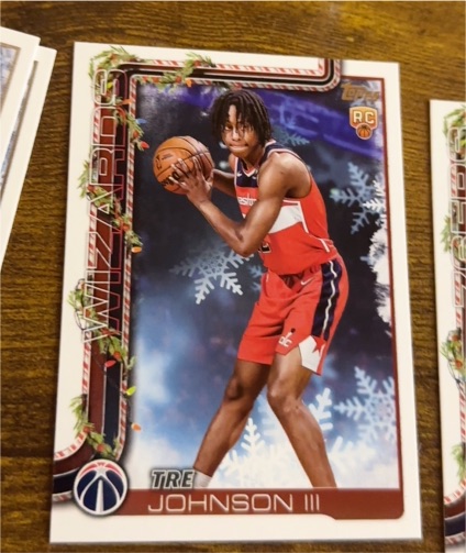 2025-26 Topps Holiday #H166 Tre Johnson III — front