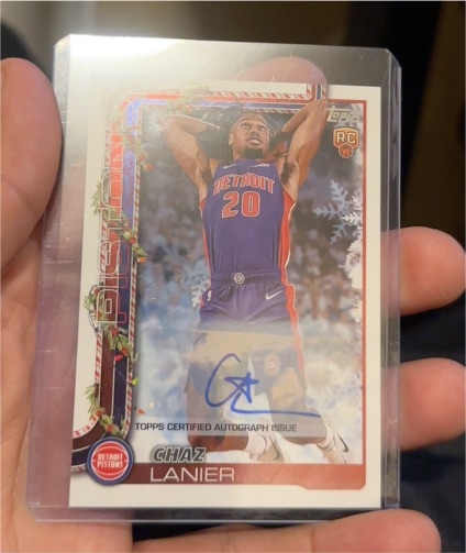 2025-26 Topps Holiday #H197 Chaz Lanier — front