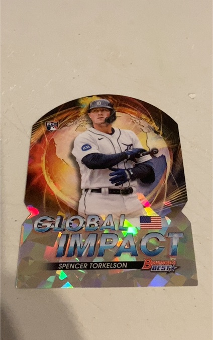 2022 Bowman's Best #GI-10 Spencer Torkelson Global Impact Die-Cut — front