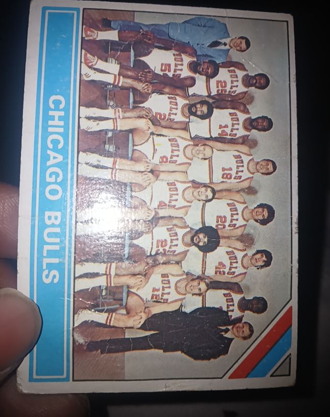 1975-76 Topps #206 Chicago Bulls Team Card — front