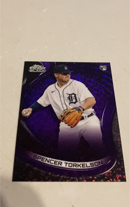 2022 Topps Chrome Black #Spencer Torkelson RC — front
