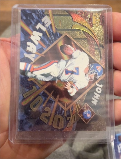 1997 Pacific Dynagon Player of the Week #5 John Elway — front