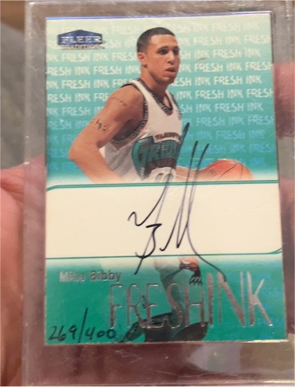 1999 Fleer Fresh Ink #269 Mike Bibby — front