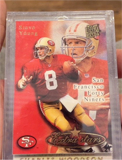 1995 Fleer Ultra Extra Stars #525 Steve Young — front