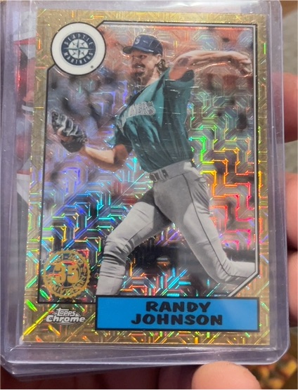 2022 Topps '87 Topps Chrome Silver Pack #T87C34 Randy Johnson — front