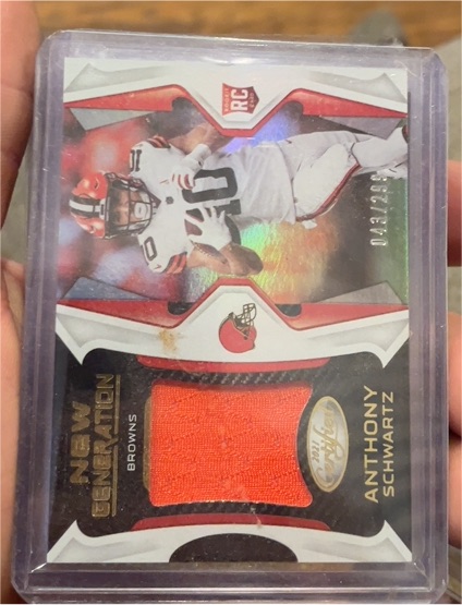 2021 Panini Certified New Generation Patch #NG-AS Anthony Schwartz — front