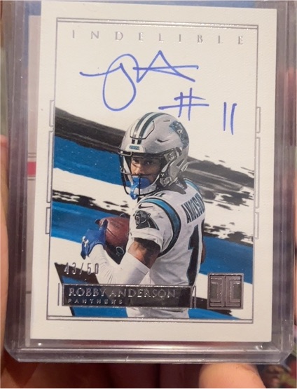 2021 Panini Impeccable Indelible #II-RA Robby Anderson — front