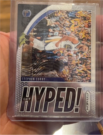 2019-20 Panini Prizm #4 Stephen Curry Get Hyped! — front