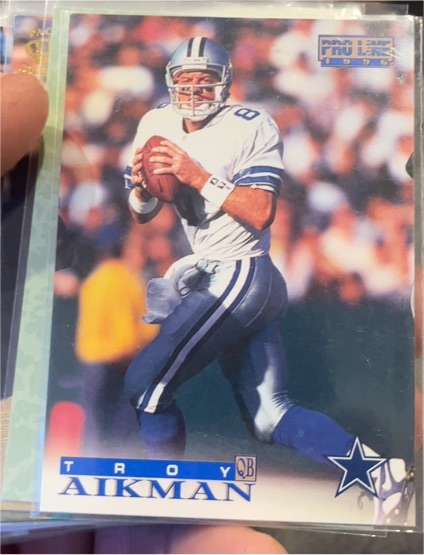 1996 Pro Line #1 Troy Aikman — front