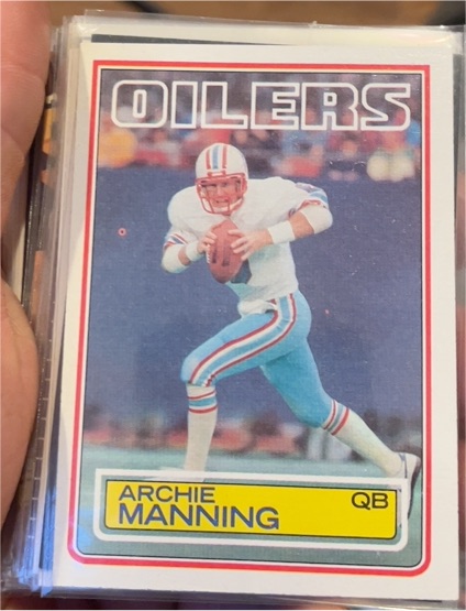 1983 Topps #278 Archie Manning Houston Oilers — front