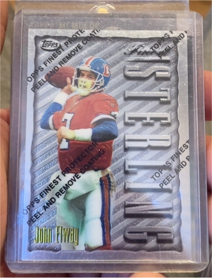 1996 Topps Finest Sterling #310 John Elway — front