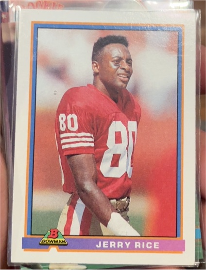 1991 Bowman #470 Jerry Rice — front