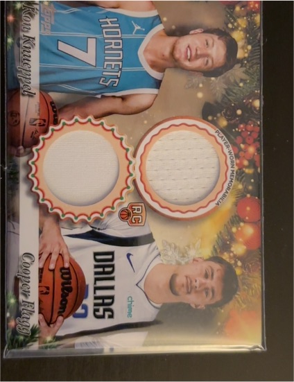 2025 Topps Holiday #DPR-KM Kon Kueppel RC Dual Player Relic — front