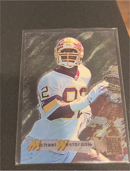 1995 Fleer Metal Silver Flashers #46 Michael Westbrook — front