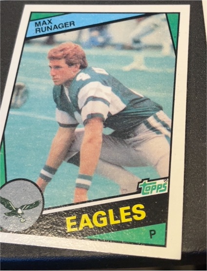 1984 Topps Football #335 Max Runager — front