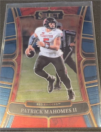 2023 Panini Select Draft Picks #26 Patrick Mahomes II Texas Tech Red Raiders — front