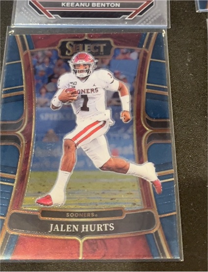 2023 Panini Select Draft Picks #32 Jalen Hurts Oklahoma Sooners — front