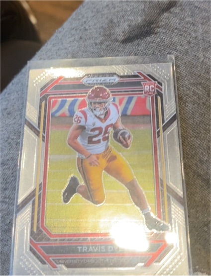 2023 Panini Prizm Draft Picks #RC Travis Dye — front