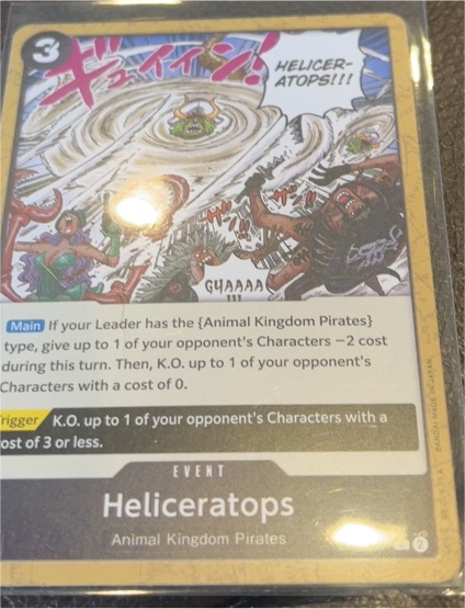 2024 One Piece Card Game OP08-097 Heliceratops — front
