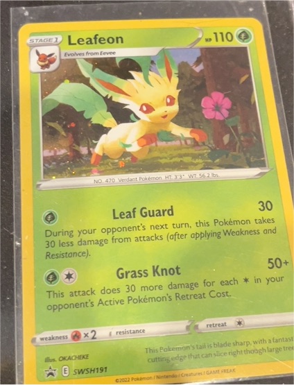 2022 Pokémon SWSH #SWSH191 Leafeon — front