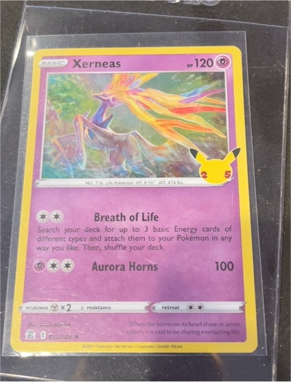2021 Pokemon Celebrations #012 Xerneas — front