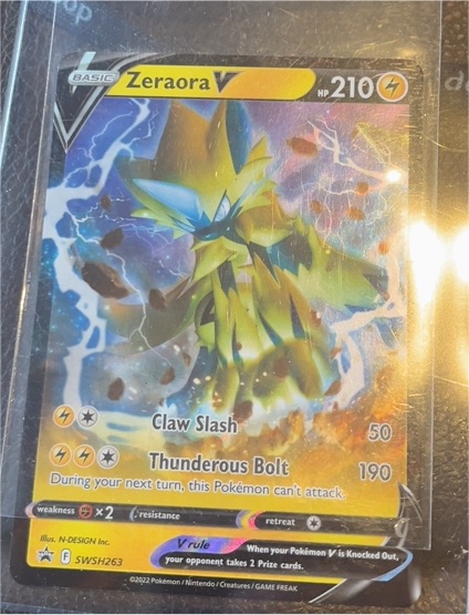 2022 Pokémon SWSH263 Zeraora V — front