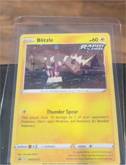 2021 Pokémon SWSH #SWSH173 Blitzle — front