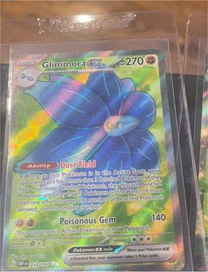2023 Pokémon TCG Scarlet & Violet Obsidian Flames #213 Glimmora EX — front