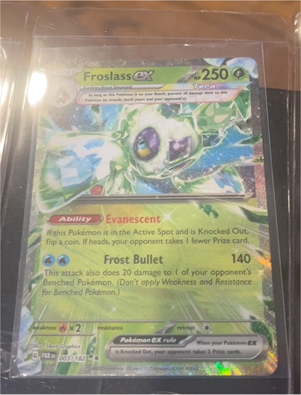 2023 Pokémon SV04: Paradox Rift #003/182 Froslass ex — front